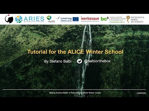 Ecosystem services assessment using k.LAB | Modelling tutorial