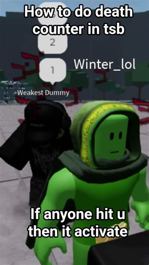 how to use death counter in the strongest battlegrounds #shorts #roblox #thestrongestbattlegrounds