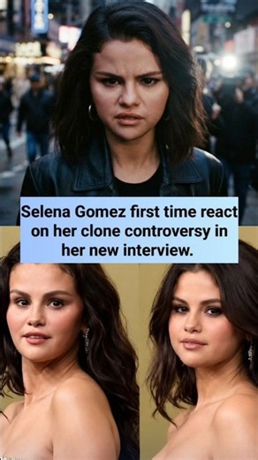 Selena Gomez first time react on her clone controversy in her new interview #selenagomez