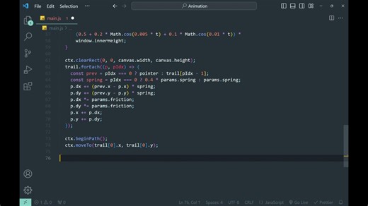 Interactive Mouse Cursor Animation Tutorial | HTML, CSS, JavaScript