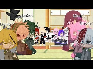 some of mha characters react to bakugou and jiro singing☆