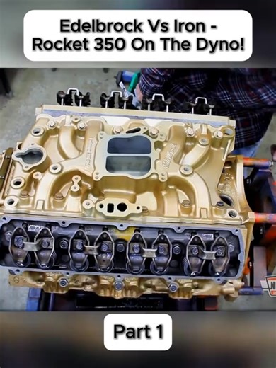 Edelbrock Vs Iron - Rocket 350 On The Dyno!#mechanics #error404 #error #autorepairshop #infinite #enginebuild #remove #terrible #auto #rebuild #carfix #autocar #service #usa🇺🇸 #nicks | Zurabchik101