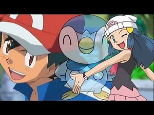 Pokémon the series XY: Ash makes a reference to Dawn's Piplup (ENGLISH)