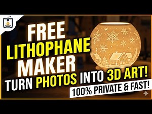 Turn Photos into 3D Lithophanes Instantly | Free Browser Tool