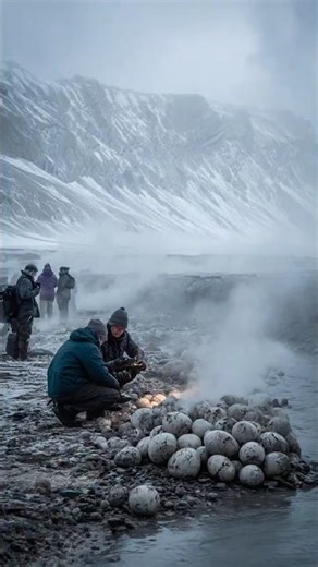 Scientists Discover Preserved Dinosaur Egg Nest in Melted Ice Field