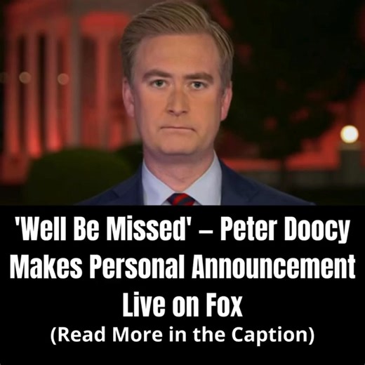 📺 'Will be missed' — Peter Doocy makes emotional live announcement on Fox News! See below for details!👇 | US Veterans