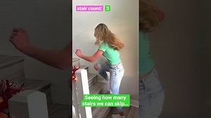 Stair Skip Challenge: Sisters Take It On
