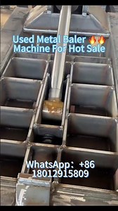 Industrial-grade used metal balers—ideal for high-capacity recycling needs