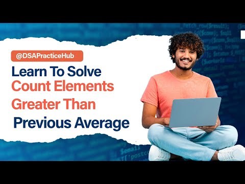 Count Elements Greater Than Previous Average
