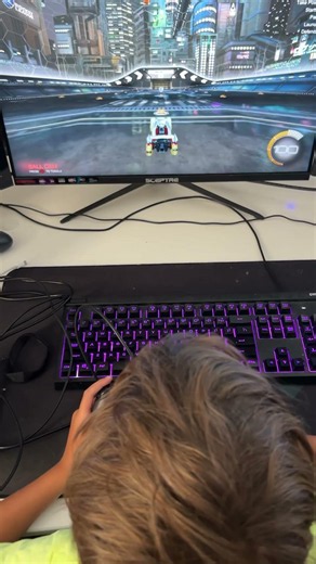 Teaching My 7-Year Old to Wave Dash in Rocket League! #rocketleague #rl #foryou #viral