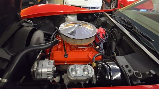 1975 Mille Miglia Red Corvette Stingray T-Top For more information visit: https://www.hobbycarcorvettes.net/corvette/1975-red-corvette-stingray-t-top CASH PRICE: $ 21000 Transmission: Manual Engine: L48/350 Mileage: 76,985 Original Details Numbers matching, four speed manual transmission, 76,985 original miles, saddle leather interior, power brakes, power windows, rally wheels, AM/FM/CD player, dual exhaust, and much more. We changed the oil and filter and checked and lubed the chassis. We repla
