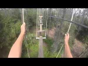 Orlando Tree Trek Adventure Course - Red Course part 2