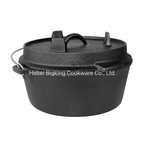 [Hot Item] Three Legged Cast Iron Dutch Oven Campfire Hanging Cooking Pot