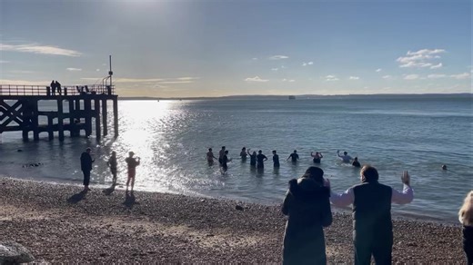 At the end of today’s 1100 service, those who wish are invited to come to the seafront for the ‘Blessing of the Waters’ – an Orthodox tradition which recalls how the Baptism of Jesus sanctifies the whole created order and how Christ offers a source of blessing through water for all When all are gathered at the Seafront. The Blessing of the Waters ​​Blessed are you, Lord, all-powerful God, ​​who in Christ, the living water of salvation, blessed and transformed us. Through his baptism in the river