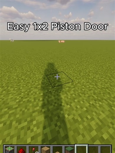 Easy 1x2 Redstone Door🔥 #minecraft #edit #viralvideos #viral #fyp