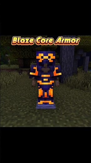 BLAZE CORE ☄️ | Epic Orange Armor Trim Combo in Minecraft!