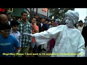 Magic Guy Floats in Public - The Amazing Levitation by Special Head