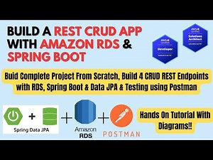 Build A REST CRUD App with Amazon RDS & Spring Boot | Complete Hands On Tutorial | #aws #springboot