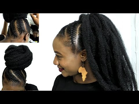 Tutorial | Needle and Yarn Flat twist on Bigger Sections | Needle Hairstyles