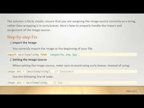 How to Properly Import Images in ReactJS and Fix Common Issues