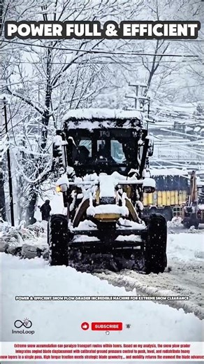 Power & Efficient Snow Plow Grader Incredible Machine For Extreme Snow Clearance