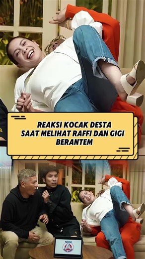 Desta gak kuat lihat Raffi dan Gigi berantem‼️🤣 #desta #raffiahmad #nagitaslavina #podcastclips #fyp