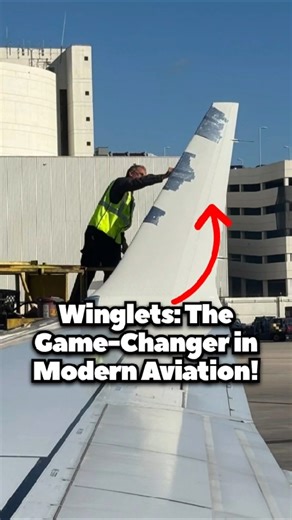 Winglets: The Game-Changer in Modern Aviation! #aviation #aircraft #winglet