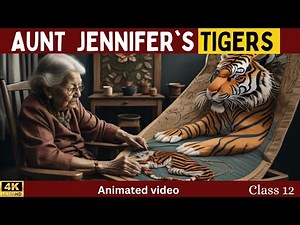 Aunt Jennifer's Tiger class 12 in hindi | Animated Video | By Adrienne Rich | By Rahul Dwivedi