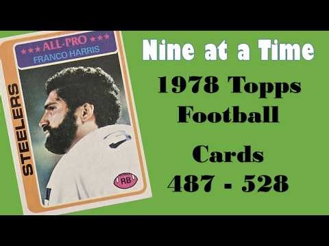 1978 Topps Football Cards 487 to 528