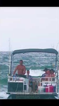 Pontoon Boat taking on ROUGH WATERS at Inlet! 💥🌊 Insane Waves & Close Calls! 😱🚤