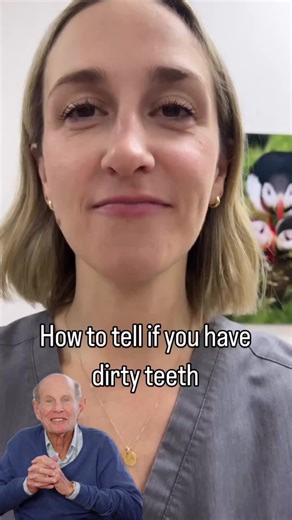 How to tell if you have dirty teeth 🦷👅 Do you lick your teeth constantly to check if they’re clean? Let me know in the comments! #dentistry #dental #smile #dentalcare #teeth