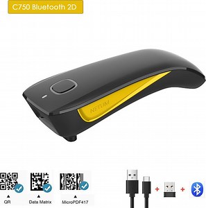 Netum C750 - Lecteur de codes-barres Bluetooth Qr 2D - C830 Laser sans fil 1D Usb -... | bol