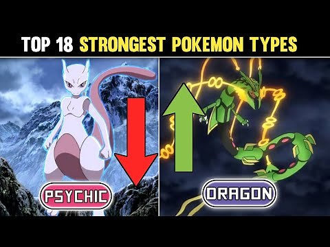 Top 18 Strongest Pokemon Types|Ranking all Pokemon Types|All Pokemon Type Weakness|