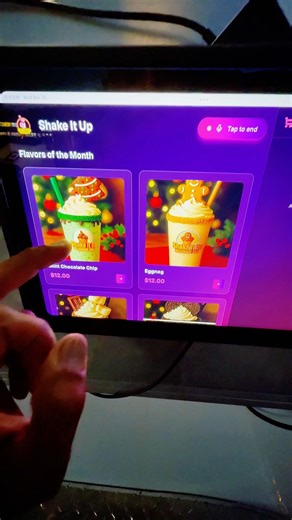 Ai Ordering System Built for the perfect customer experience only at Shake It Up!