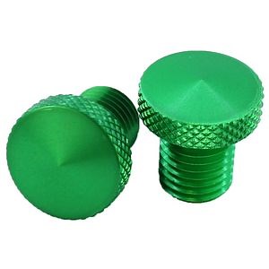 [Hot Item] Knurled Thumb Screw, M10X1.25mm Flat Aluminum Bolt Handle Knob Fastener (Green)
