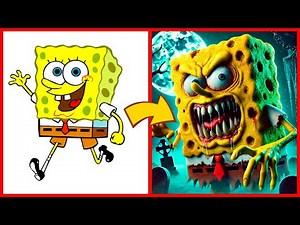 SpongeBob SquarePants as ZOMBIES - All Characters