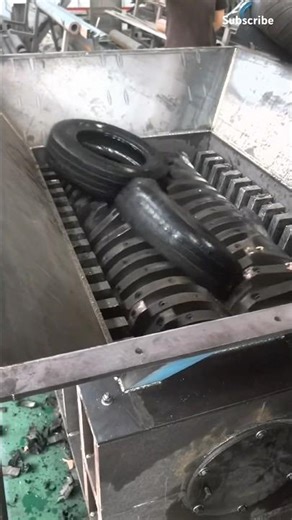 Recycling channels for used tires #machine #shorts