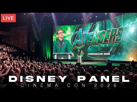 🔴 LIVE: CinemaCon 2026 – DISNEY PANEL: AVENGERS DOOMSDAY, TOY STORY 5, STAR WARS & More!