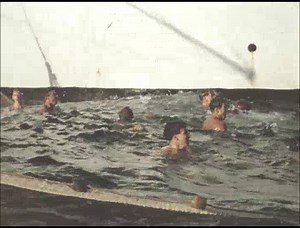 962K views · 9.9K reactions | Feeling the heat? Did you know that whilst stationed in the Far East, the sailors of HMS Belfast used to cool off in shark infested waters by swimming inside a big net attached to the ship. In this clip the crew can be seen enjoying taking some free time to swim and play water polo. © MGH 4488 | HMS Belfast | Facebook