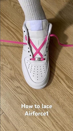 How to lace Nike Air Force 1 -Style #sneakers #shoes #nike #airforce