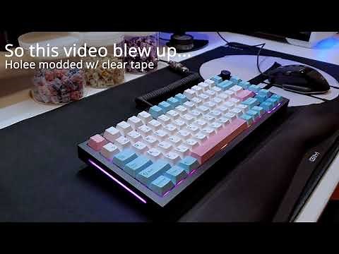 Clear Tape Holee Mod - How I Modded My Nicest Spacebar and All My Stabilisers!