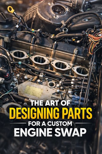 The art of designing parts for a custom engine swap