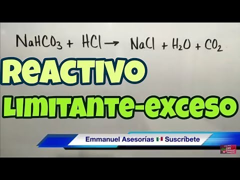 Reactivo Limitante y en Exceso (Paso a Paso)