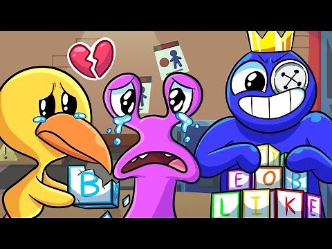 Pink & Yellow Are So Sad With Blue - Rainbow Friends Animation