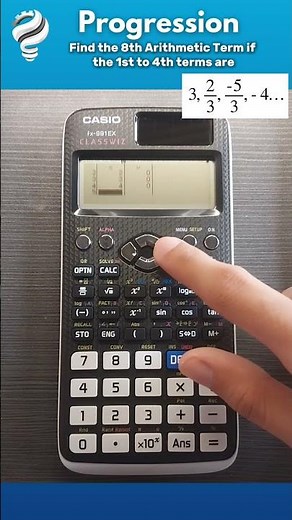 Finding the nth Term of Arithmetic Progressions with Casio fx-991 EX #foryou #education #calculator