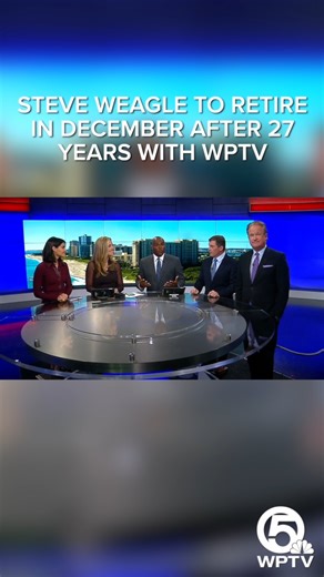 107K views · 3.5K reactions | After 27 years of keeping South Florida informed about the weather, WPTV Chief Meteorologist Steve Weagle is retiring! ️ - Thank you for all the years of dedicated service, Steve! What's your favorite Steve Weagle weather memory? - Steve's last day will be December 12. | WPTV | Facebook
