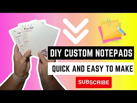 Quick and Easy Custom Notepads You Can Make At Home