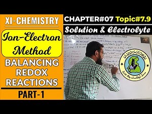 Ion Electron Method #1 || Acidic Medium || CH#7 || XI - Chemistry || Sindh Board