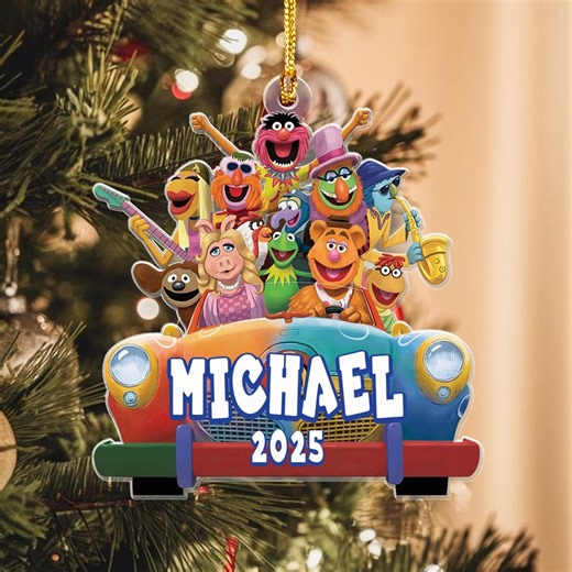 Custom Muppet Show Acrylic Ornament, Personalized Name & Year - Etsy