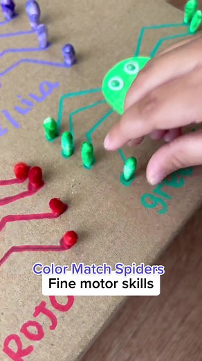 Colorful Halloween Board for Fine Motor Skills